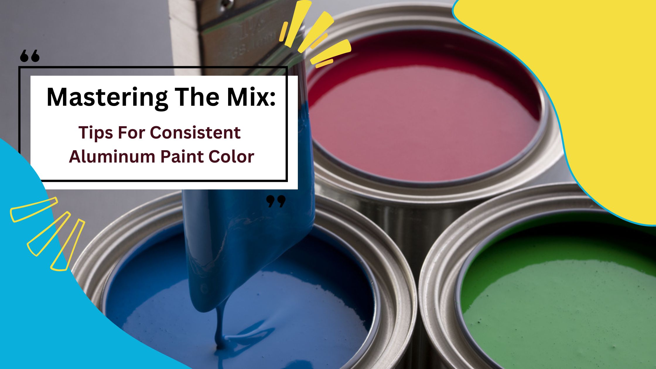 How To Mix Aluminum Paint For Consistent Color